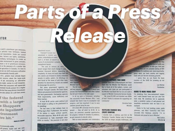  Parts of a Press Release
